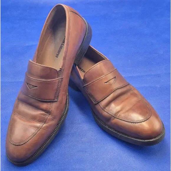 Johnston & Murphy Brown Leather Loafers Classic Slip-Ons Men main image 3